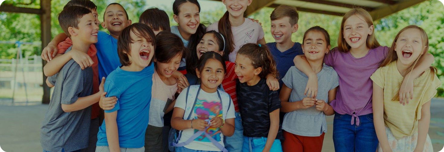 Happy group of young people supported by a GiveGoodBack fundraising programme
